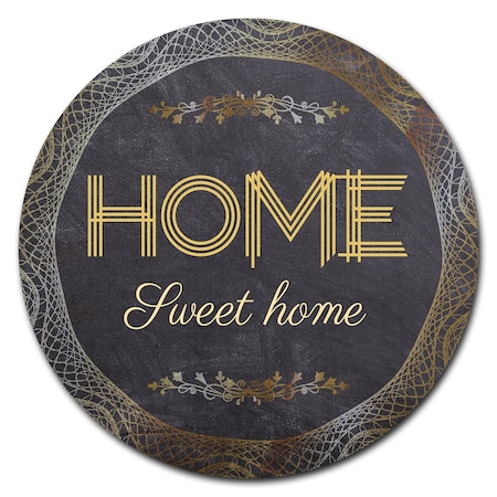 Home Sweet Home Circle Corrugated Plastic Sign